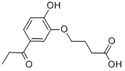 Butanoic acid, 4-(2-hydroxy-5-(1-oxopropyl)phenoxy)- Structure