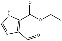 5-甲酰基-1H-咪唑-4-羧酸乙酯, 137159-36-5, 结构式