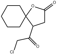 1-Oxaspiro[4.5]decan-2-one, 4-(chloroacetyl)- (9CI),137180-64-4,结构式