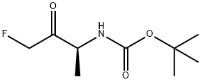 Carbamic acid, (3-fluoro-1-methyl-2-oxopropyl)-, 1,1-dimethylethyl ester, (S)- Structure