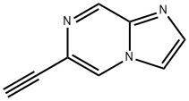 6-エチンイルイミダゾ[1,2-A]ピラジン 化学構造式