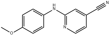 2-((4-甲氧基苯基)氨基)异烟腈 结构式