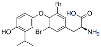 3,5-dibromo-3'-isopropylthyronine Struktur