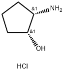 (1R,2S)-cis-2-Aminocyclopentanol hydrochloride Structure