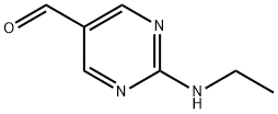 5-Pyrimidinecarboxaldehyde, 2-(ethylamino)- (9CI) Struktur