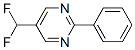 Pyrimidine, 5-(difluoromethyl)-2-phenyl- (9CI) Structure