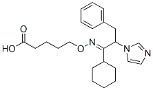 5-[(1-cyclohexyl-2-imidazol-1-yl-3-phenyl-propylidene)amino]oxypentano ic acid Structure