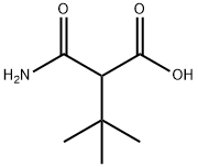 Butanoic  acid,  2-(aminocarbonyl)-3,3-dimethyl- 化学構造式