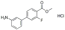 Methyl 4-(3-aMinophenyl)-2-fluorobenzoate, HCl Structure