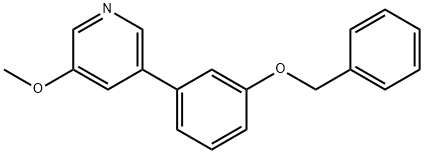 3-[3-(Benzyloxy)phenyl]-5-Methoxypyridine Structure