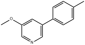 3-Methoxy-5-(4-Methylphenyl)pyridine Structure