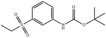 t-Butyl N-[3-(ethanesulfonyl)phenyl]carbaMate Structure