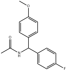 N-[(4-Fluorophenyl)(4-Methoxyphenyl)Methyl]acetaMide, 1373233-45-4, 结构式