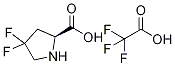 (S)-4,4-二氟吡咯烷-2-羧酸 2,2,2-三氟乙酸盐,1373255-09-4,结构式