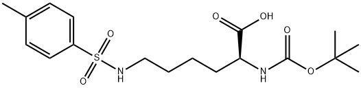 N-BOC-N'-对甲基磺胺-L-赖氨酸,13734-29-7,结构式