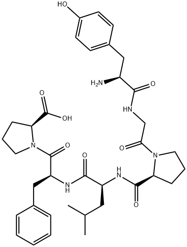 tyrosyl-glycyl-prolyl-leucyl-phenylalanyl-proline Structure
