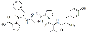 tyrosyl-valyl-prolyl-glycyl-phenylalanyl-proline Structure