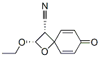 1-Oxaspiro[3.5]nona-5,8-diene-3-carbonitrile,2-ethoxy-7-oxo-,cis-(9CI) Struktur