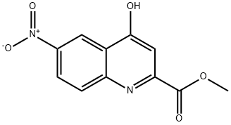 4-Hydroxy-6-nitro-quinoline-2-carboxylic acid Methyl ester Structure