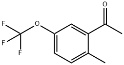 2-甲基-5-(三氟甲氧基)乙酰苯 结构式