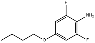 4-Butoxy-2,6-difluoroaniline Structure