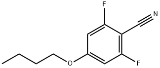 4-丁氧基-2,6-二氟苯甲腈, 1373920-94-5, 结构式