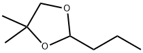 4,4-ジメチル-2-プロピル-1,3-ジオキソラン 化学構造式