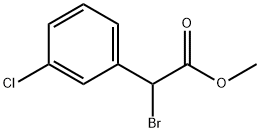 (3-氯苯基)溴乙酸甲酯,137420-52-1,结构式