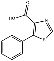 5-苯基-4-噻唑羧酸 结构式