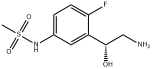 N-[3-(2-AMINO-1-HYDROXYETHYL)-4-FLUOROPHENYL]METHANESULFONAMIDE 结构式