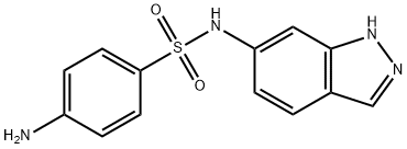4-アミノ-N-(1H-インダゾール-6-イル)ベンゼンスルホンアミド 化学構造式