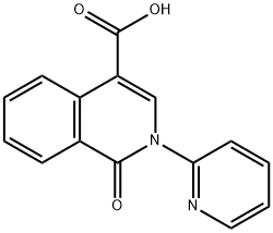 1-Oxo-2-pyridin-2-yl-1,2-dihydroisoquinoline-4-carboxylic acid Struktur