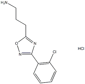 3-(3-(2-Chlorophenyl)-1,2,4-oxadiazol-5-yl)propan-1-amine hydrochloride Structure