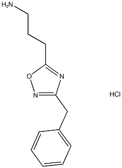 3-(3-Benzyl-1,2,4-oxadiazol-5-yl)propan-1-amine hydrochloride Structure