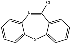11-氯-二苯并[b,f][1,4]硫氮杂卓,13745-86-3,结构式