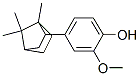 rel-2-メトキシ-4-[(4β*)-1α*,7,7-トリメチルビシクロ[2.2.1]ヘプタン-2β*-イル]フェノール 化学構造式