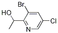 1-(3-ブロモ-5-クロロピリジン-2-イル)エタノール 化学構造式