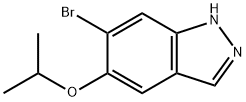 6-溴-5-异丙氧基-1H-吲唑 结构式