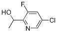 1-(5-クロロ-3-フルオロピリジン-2-イル)エタノール 化学構造式