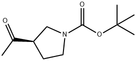 (R)-3-Acetyl-1-Boc-pyrrolidine Struktur