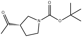 (S)-3-Acetyl-1-Boc-pyrrolidine Struktur