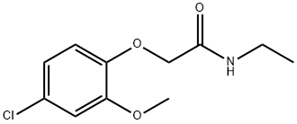 AcetaMide, 2-(4-chloro-2-Methoxyphenoxy)-N-ethyl- 结构式