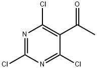 1-(2,4,6-三氯嘧啶-5-基)乙烷-1-酮 结构式