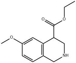 Ethyl 6-Methoxy-1,2,3,4-tetrahydroisoquinoline-4-carboxylate Structure