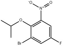 1-BroMo-5-fluoro-2-isopropoxy-3-nitrobenzene Structure