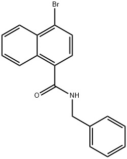 N-Benzyl-4-broMonaphthalene-1-carboxaMide Structure