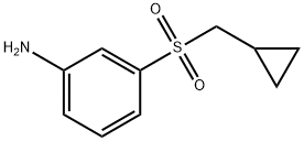 3-(环丙基甲磺酰基)苯胺,1375068-78-2,结构式