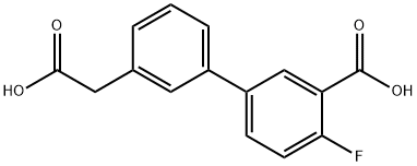 5-[3-(CarboxyMethyl)phenyl]-2-fluorobenzoic acid|3'-羧基-4'-氟[1,1'-联苯]-3-乙酸