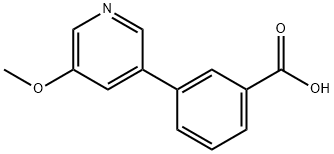 3-(5-Methoxypyridin-3-yl)benzoic acid Struktur