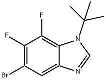 5-BroMo-1-t-butyl-6,7-difluorobenziMidazole 结构式